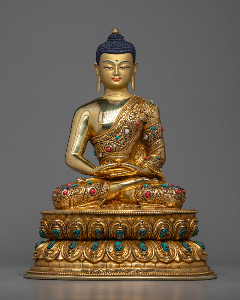 Triad of Enlightenment: Shakyamuni, Medicine, Amitabha Buddha Set | Three Buddha Sculpture Set