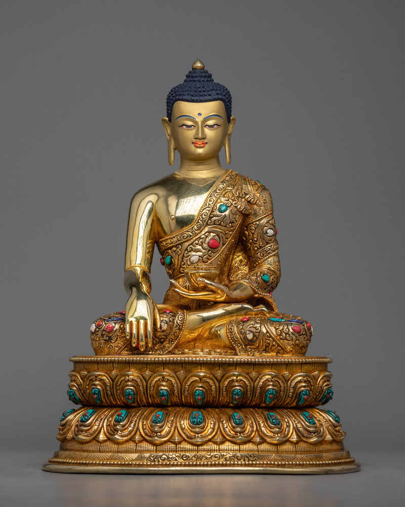 Triad of Enlightenment: Shakyamuni, Medicine, Amitabha Buddha Set | Three Buddha Sculpture Set