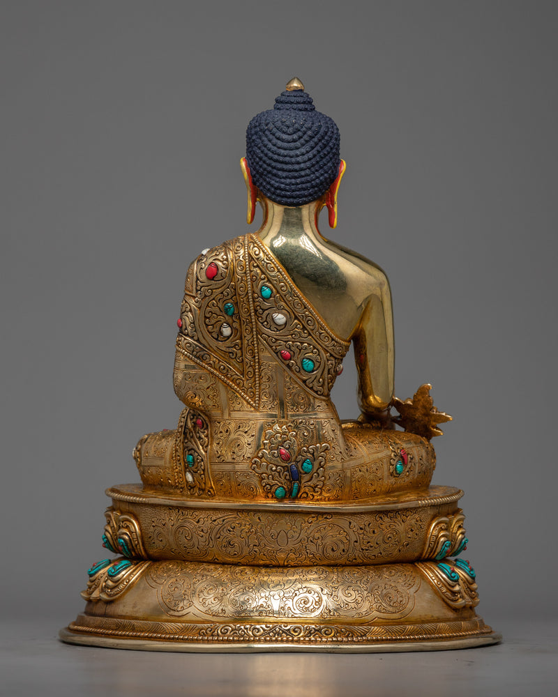 Triad of Enlightenment: Shakyamuni, Medicine, Amitabha Buddha Set | Three Buddha Sculpture Set