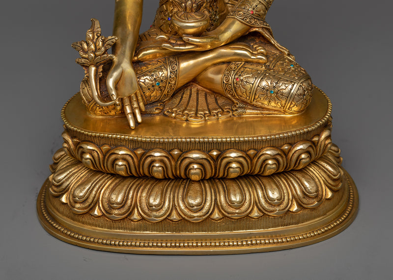 Healing Light Bhaisajya Guru Buddha Statue | Beacon of Spiritual Health and Wellness