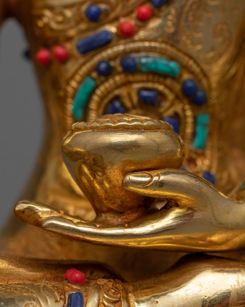 The Enlightened Buddha Statue | 24K Gold Gilded Illumination