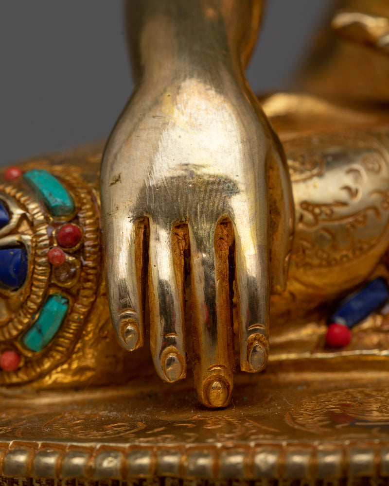 The Enlightened Buddha Statue | 24K Gold Gilded Illumination