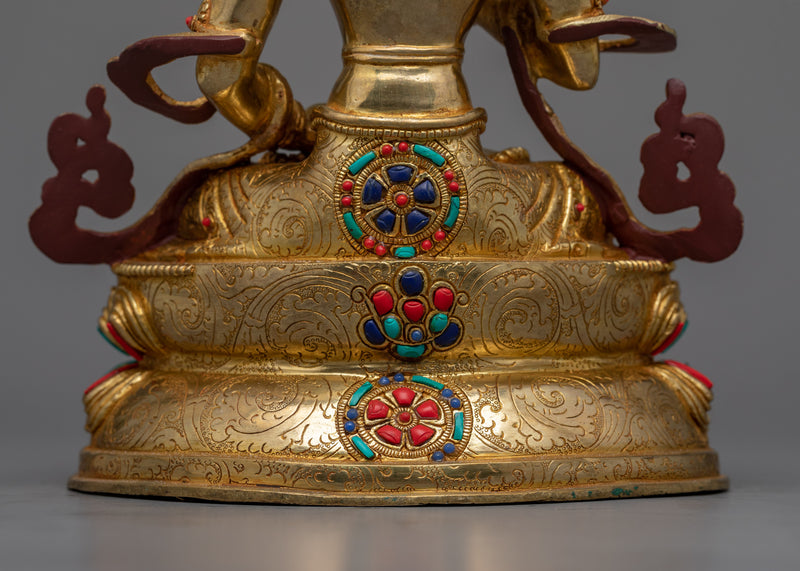 Vajrasattva Deity of Purification | 24K Gold Gilded Statue