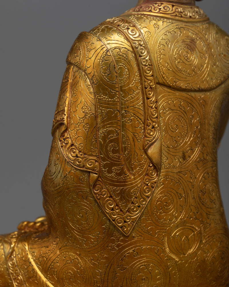 Buddha Menla: Divine Healer | 24K Gold Gilded Medicine Buddha Statue
