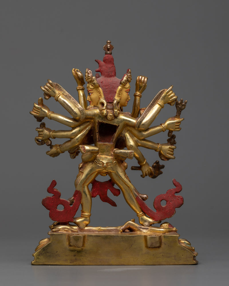 12-Armed Chakrasamvara Statue | Tantric Deity for Accelerated Spiritual Transformation