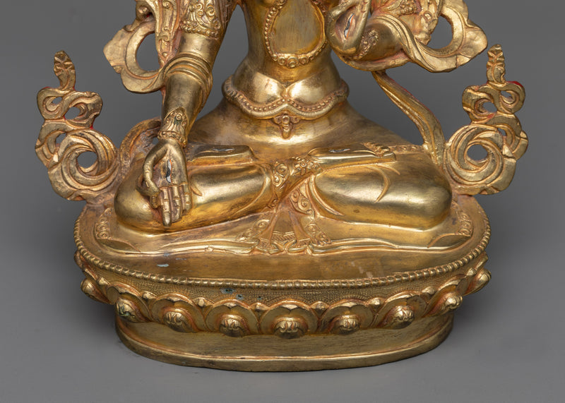 Bodhisattva White Tara Sculpture | The Deity of Compassion and Longevity