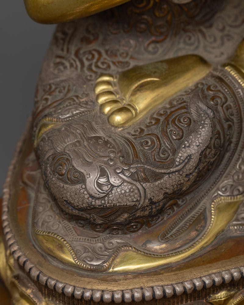 Buddha Vairocana: The Cosmic Illuminator | 24K Gold Gilded Sacred Statue