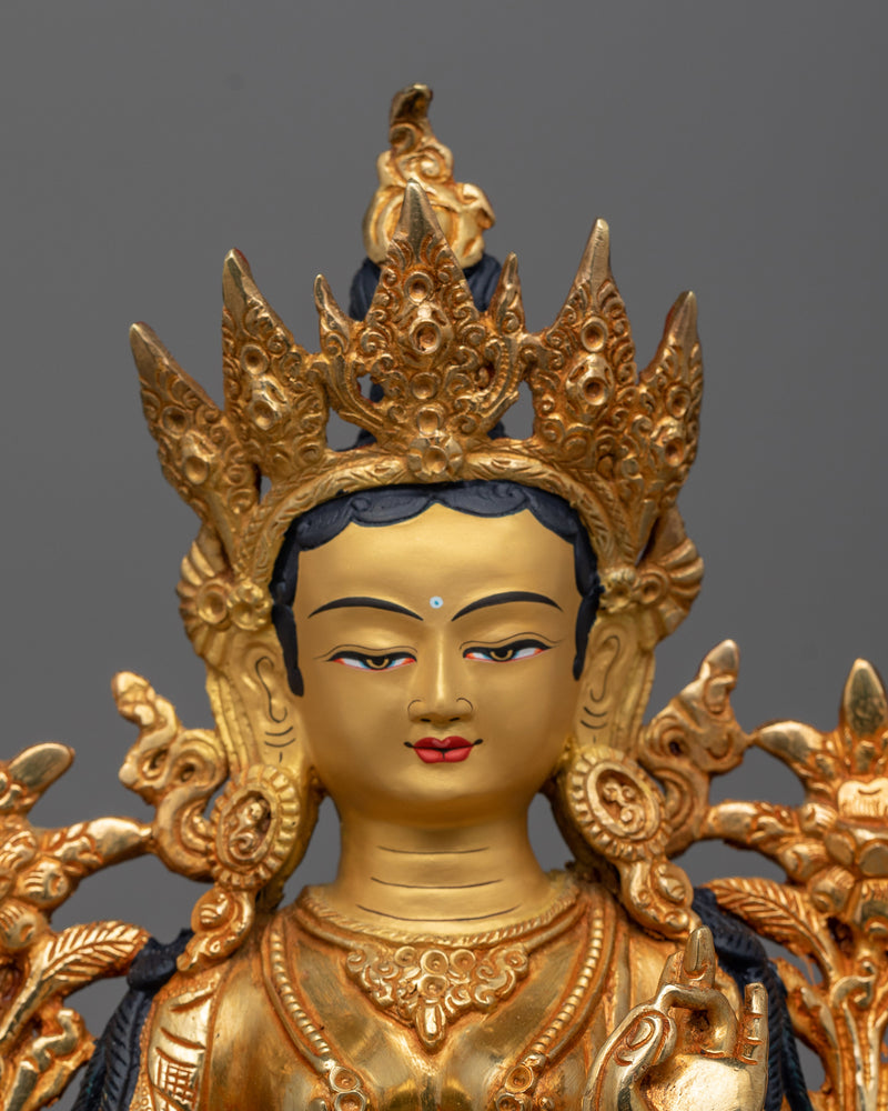 buddhist-green-tara-sculpture-for-shrine