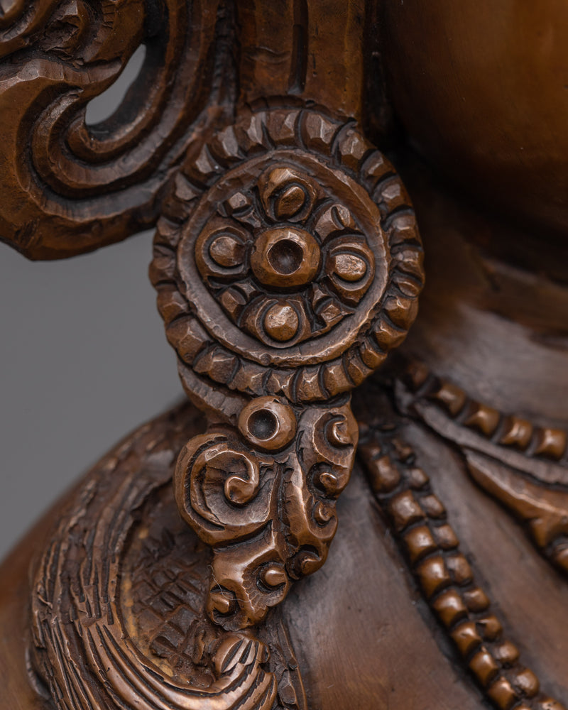 Devi Laxmi: Goddess of Fortune and Prosperity | Himalayan Oxidized Copper Statue