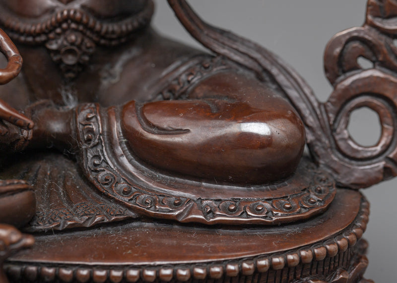 Devi Saraswati: Goddess of Wisdom and Arts | Oxidized Copper Statue