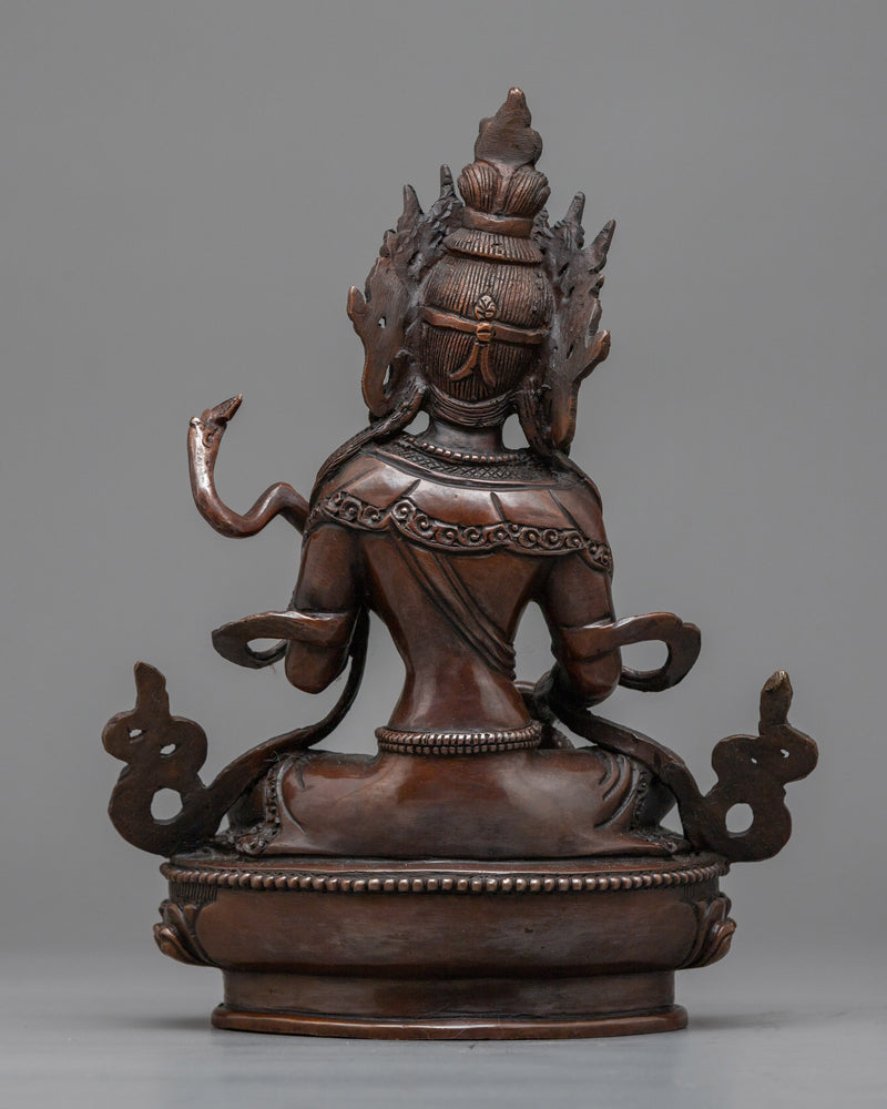 Devi Saraswati: Goddess of Wisdom and Arts | Oxidized Copper Statue