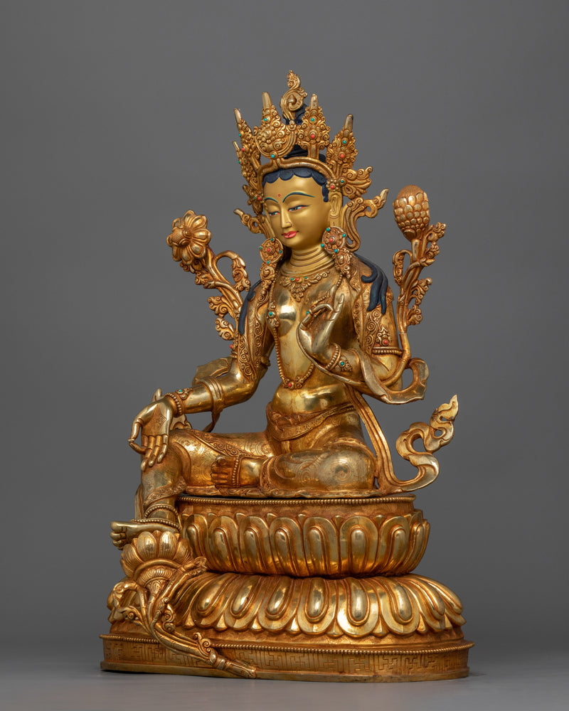 green-tara-bodhisattva deity 