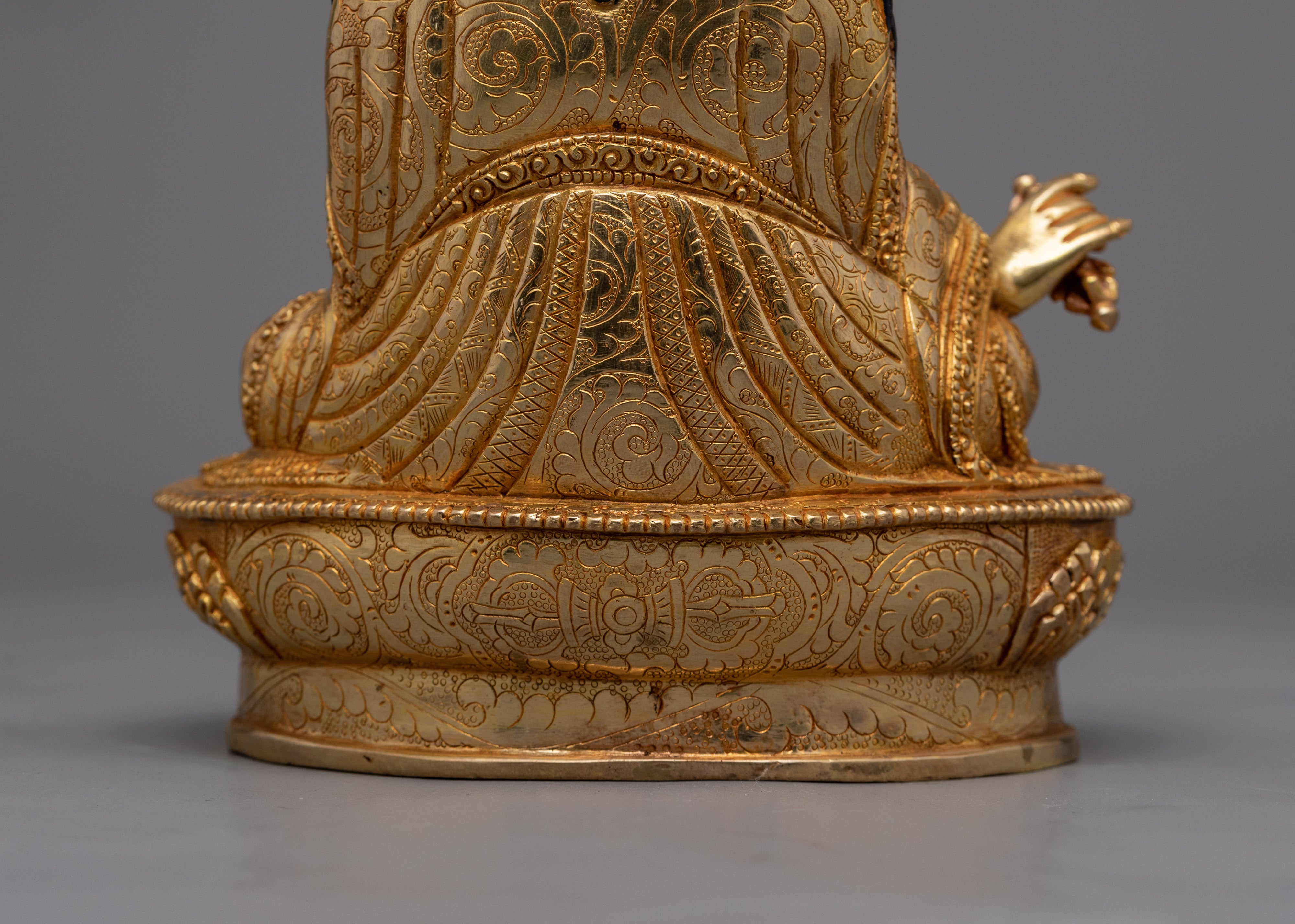 Vajra Guru Rinpoche: The Precious Master | 24K Gold Gilded Statue