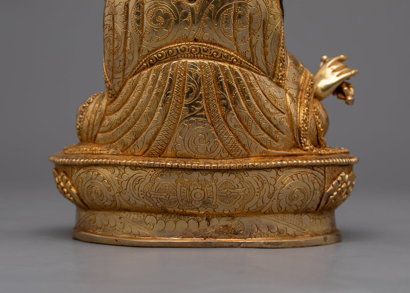 Vajra Guru Rinpoche: The Precious Master | 24K Gold Gilded Statue