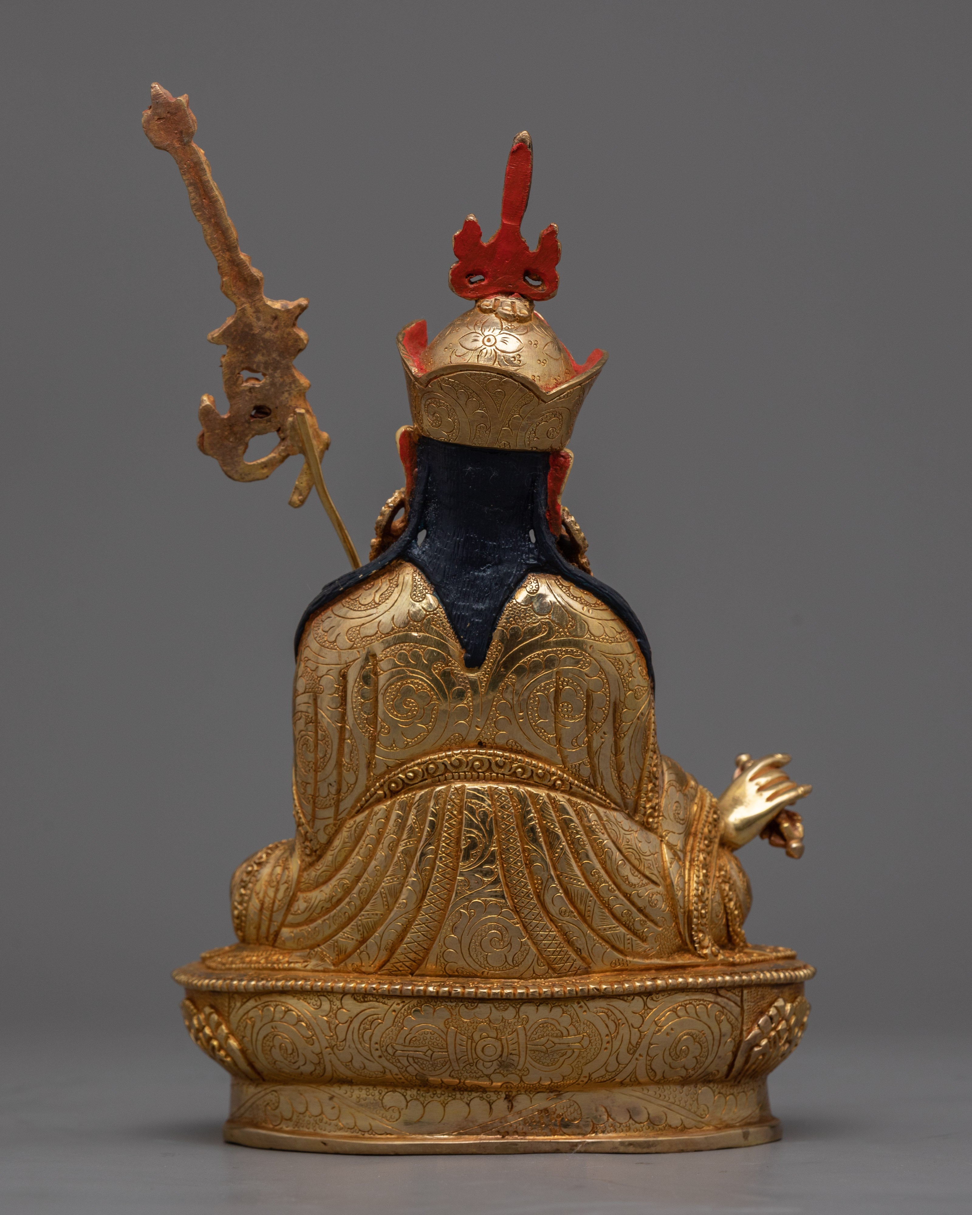 Vajra Guru Rinpoche: The Precious Master | 24K Gold Gilded Statue