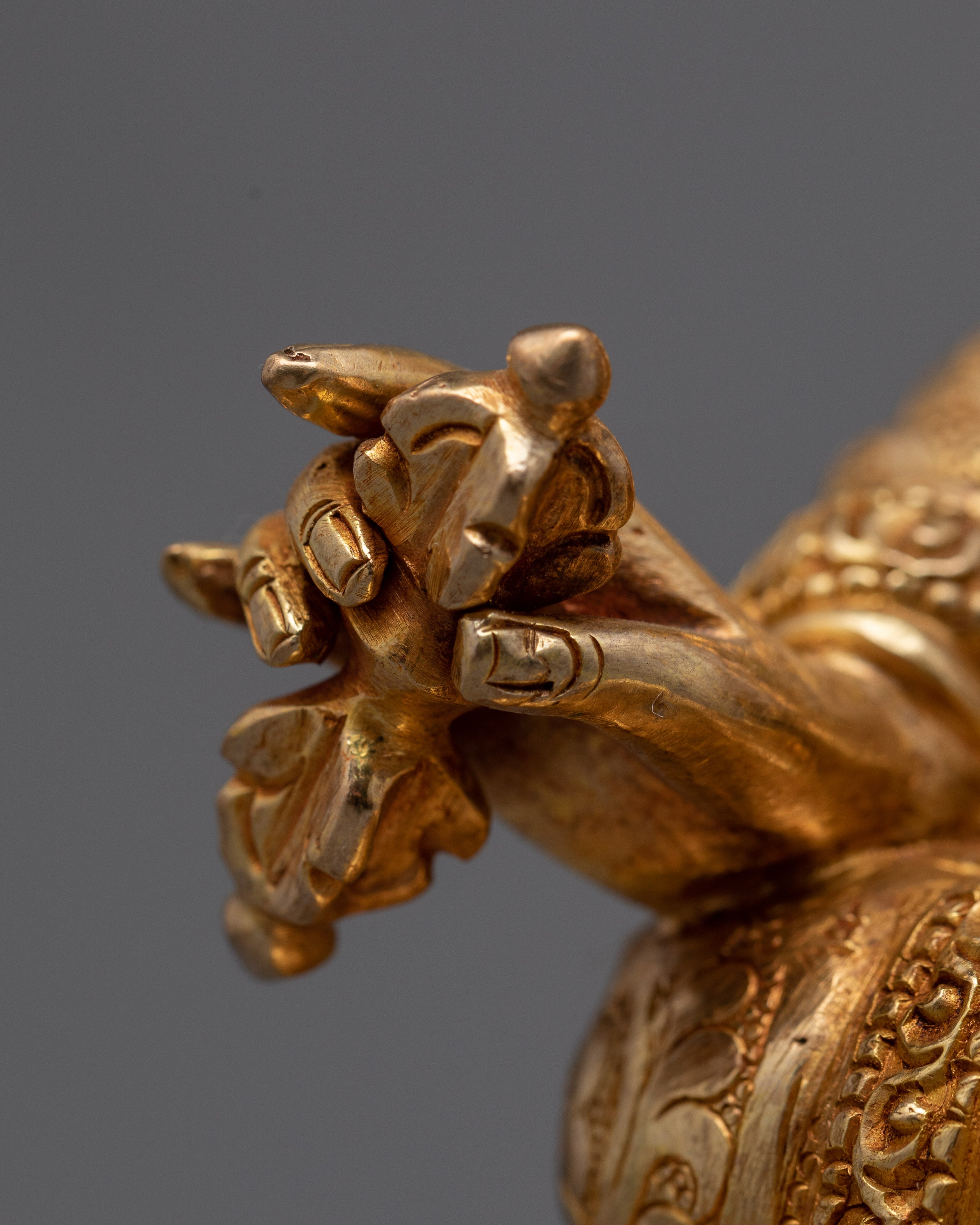 Vajra Guru Rinpoche: The Precious Master | 24K Gold Gilded Statue