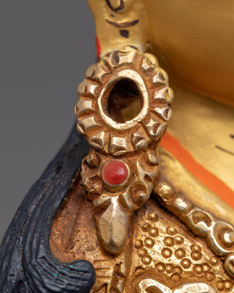 Vajra Guru Rinpoche: The Precious Master | 24K Gold Gilded Statue