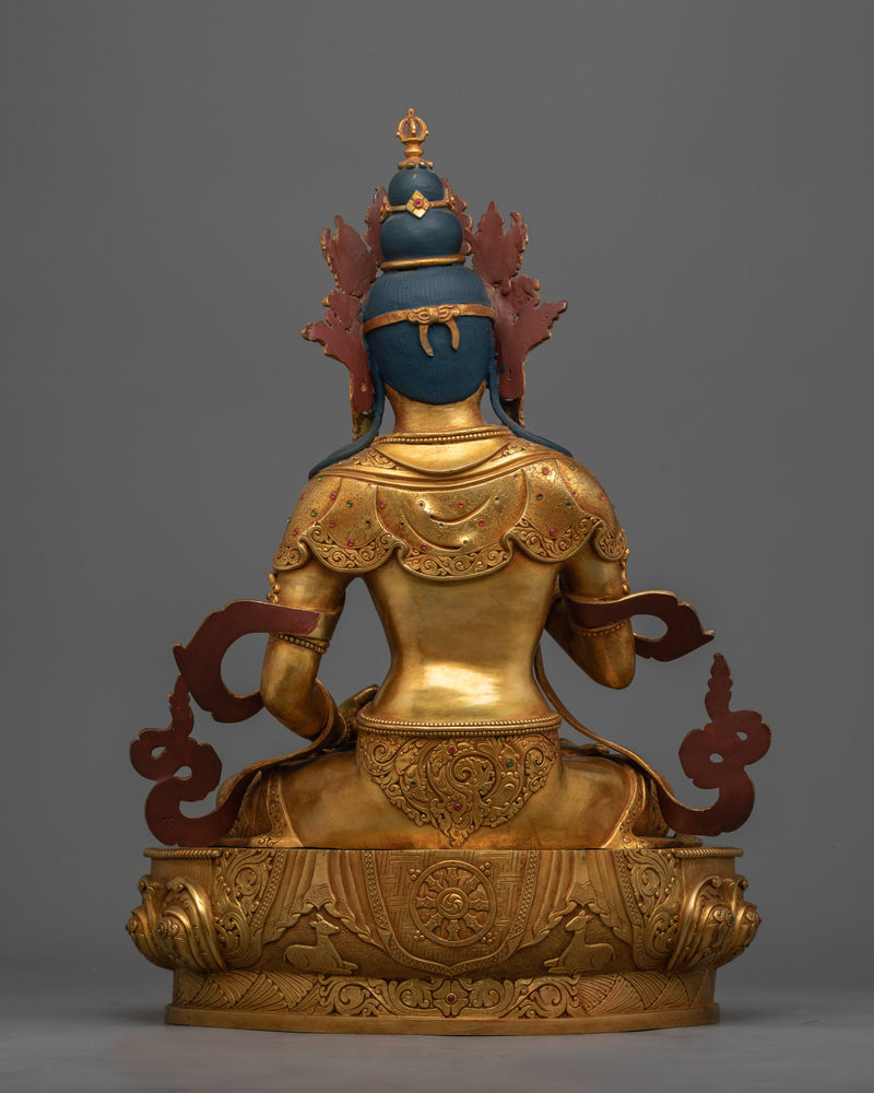 Bajrasato: The Exalted One | 24K Gold Gilded Statue | Himalayan Art