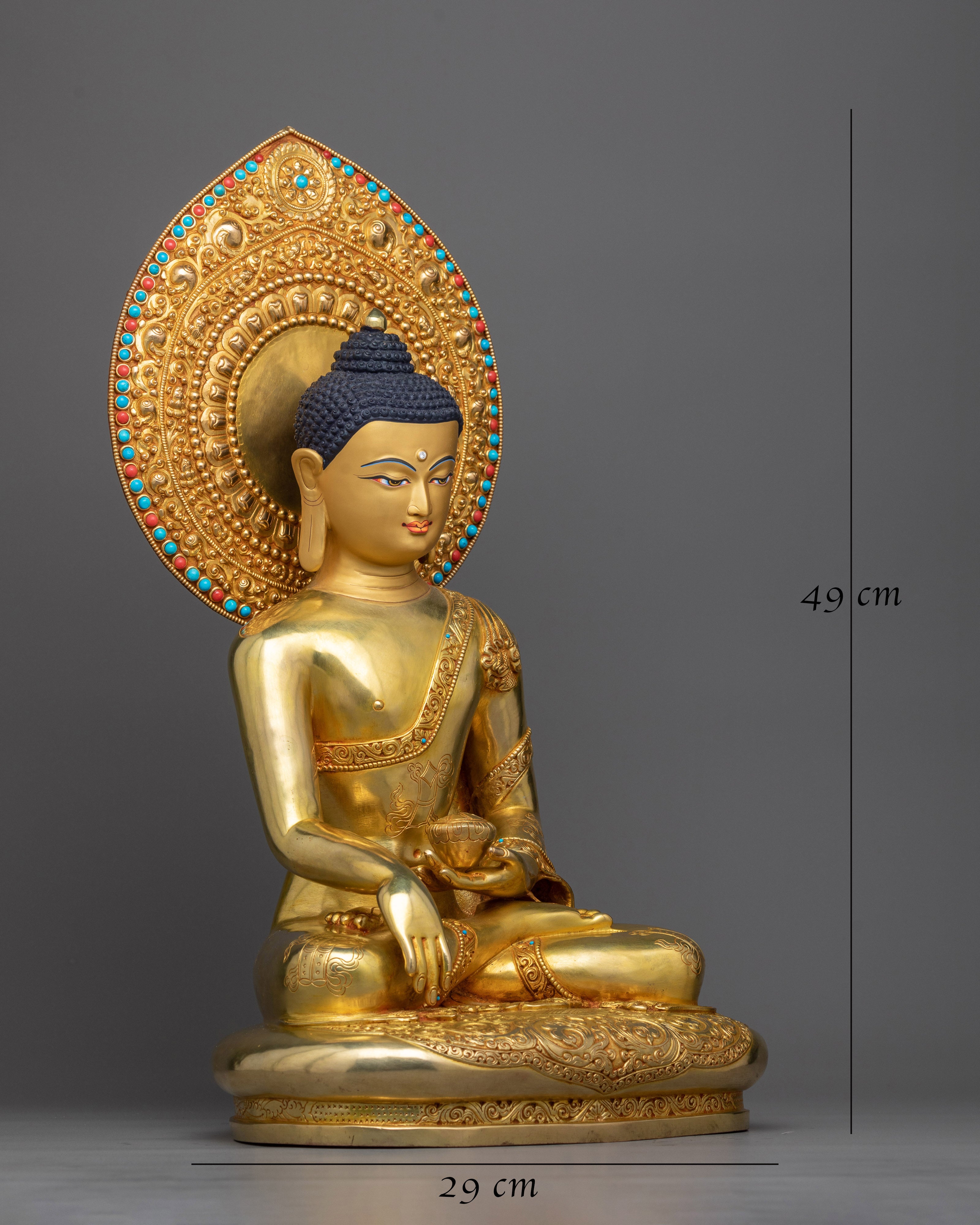 siddhartha-gautama-buddha gilt statue