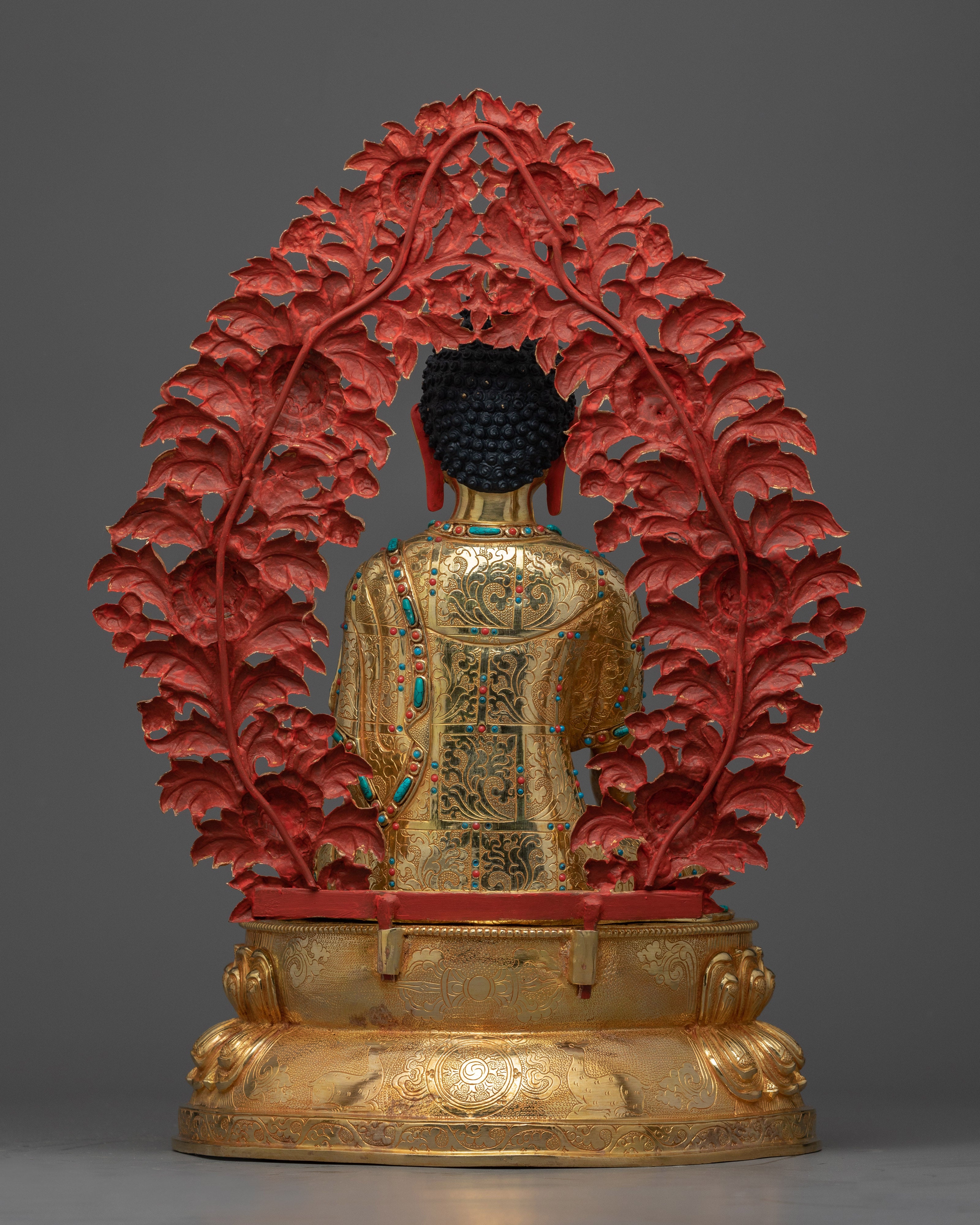 Shakyamuni Buddha Gilt Copper Sculpture | The Beacon of Enlightenment
