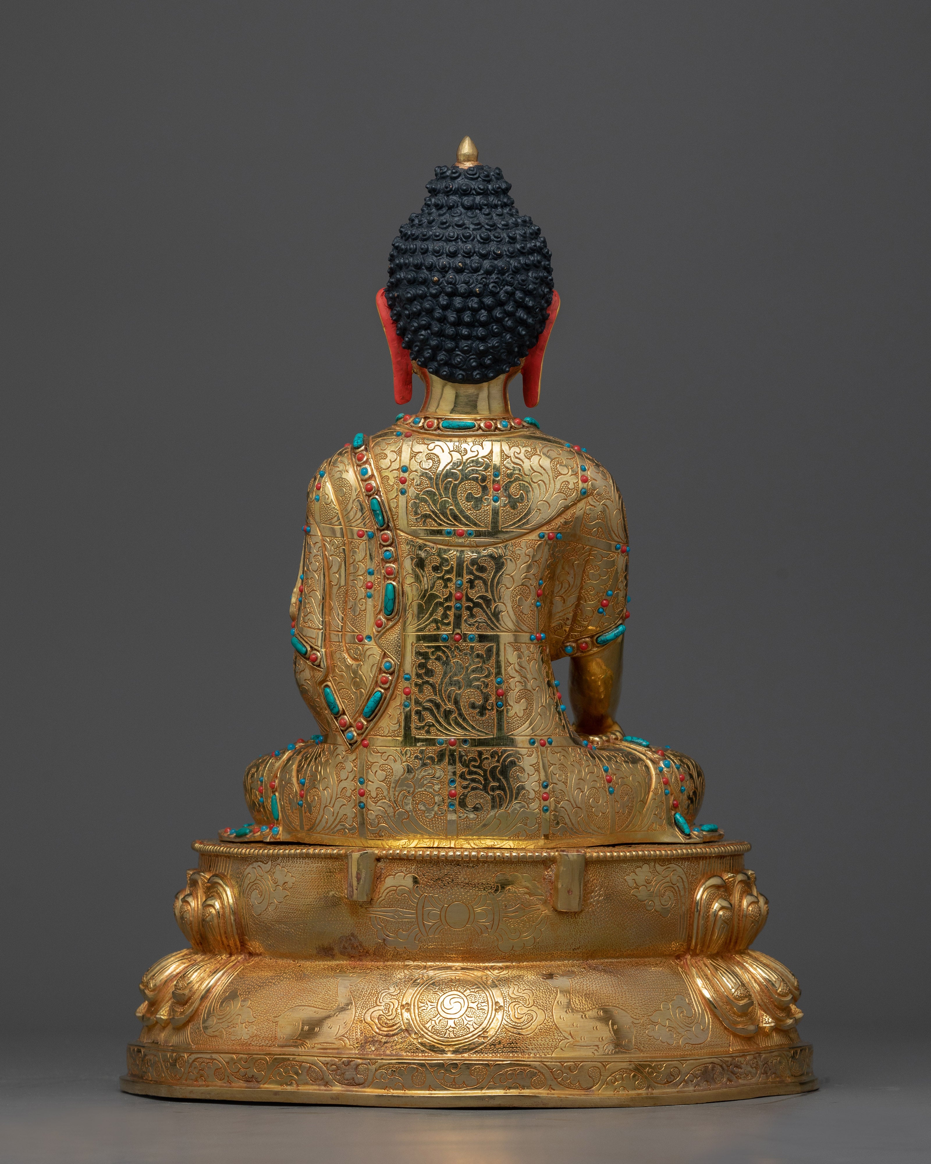 Shakyamuni Buddha Gilt Copper Sculpture | The Beacon of Enlightenment