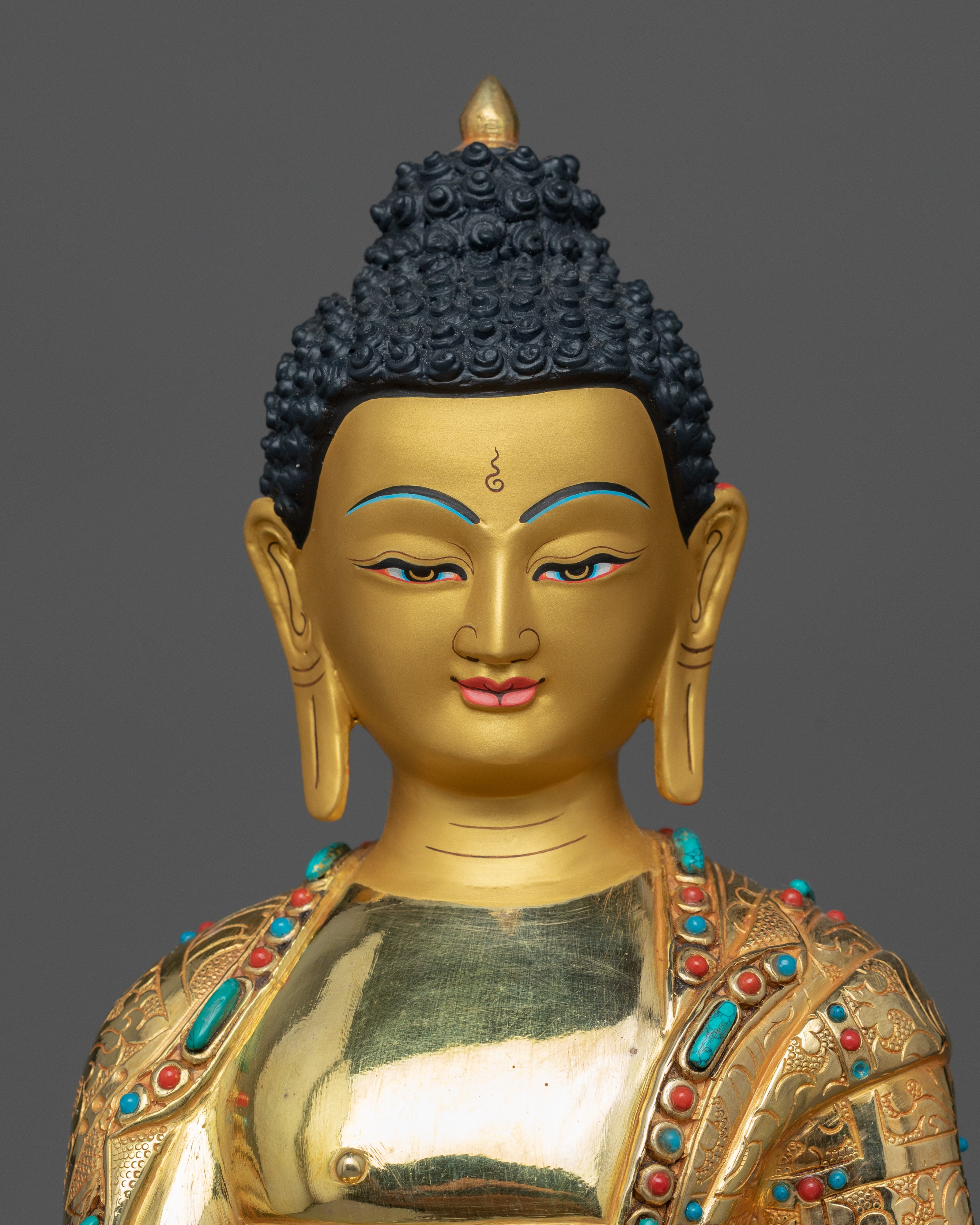 shakyamuni-buddha-gilt copper sculpture