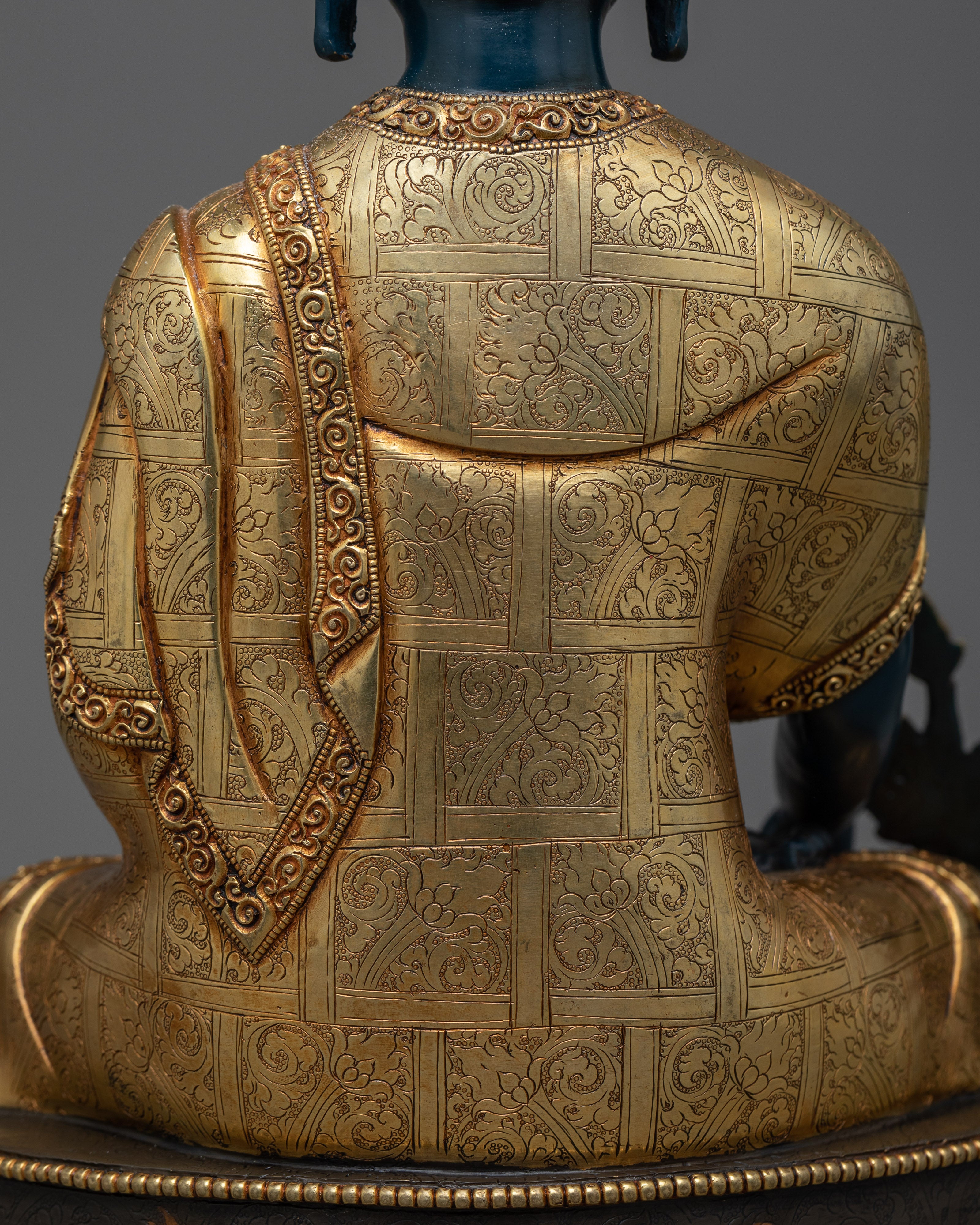 Blue Medicine Buddha Statuette | The Healer of Suffering