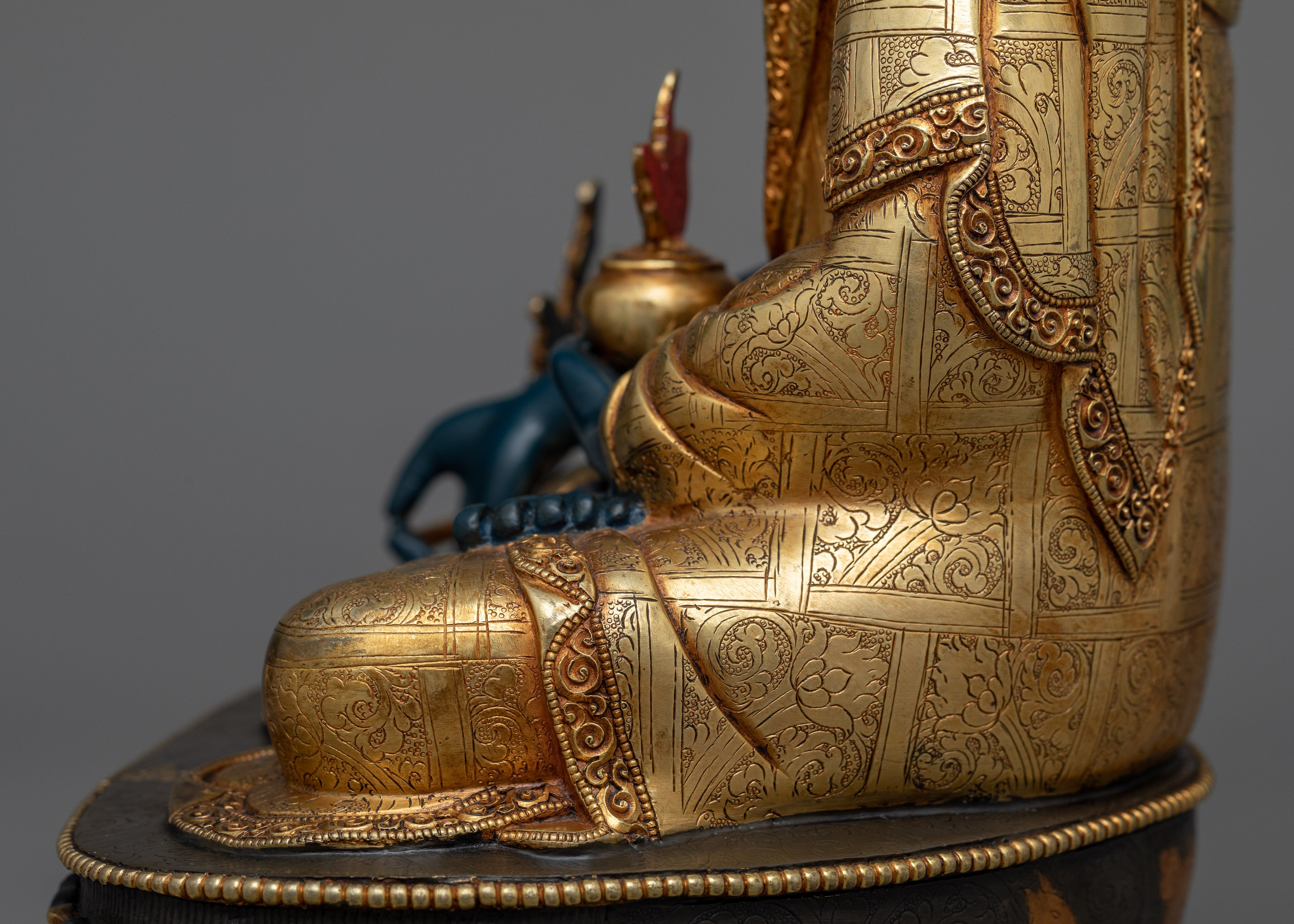Blue Medicine Buddha Statuette | The Healer of Suffering