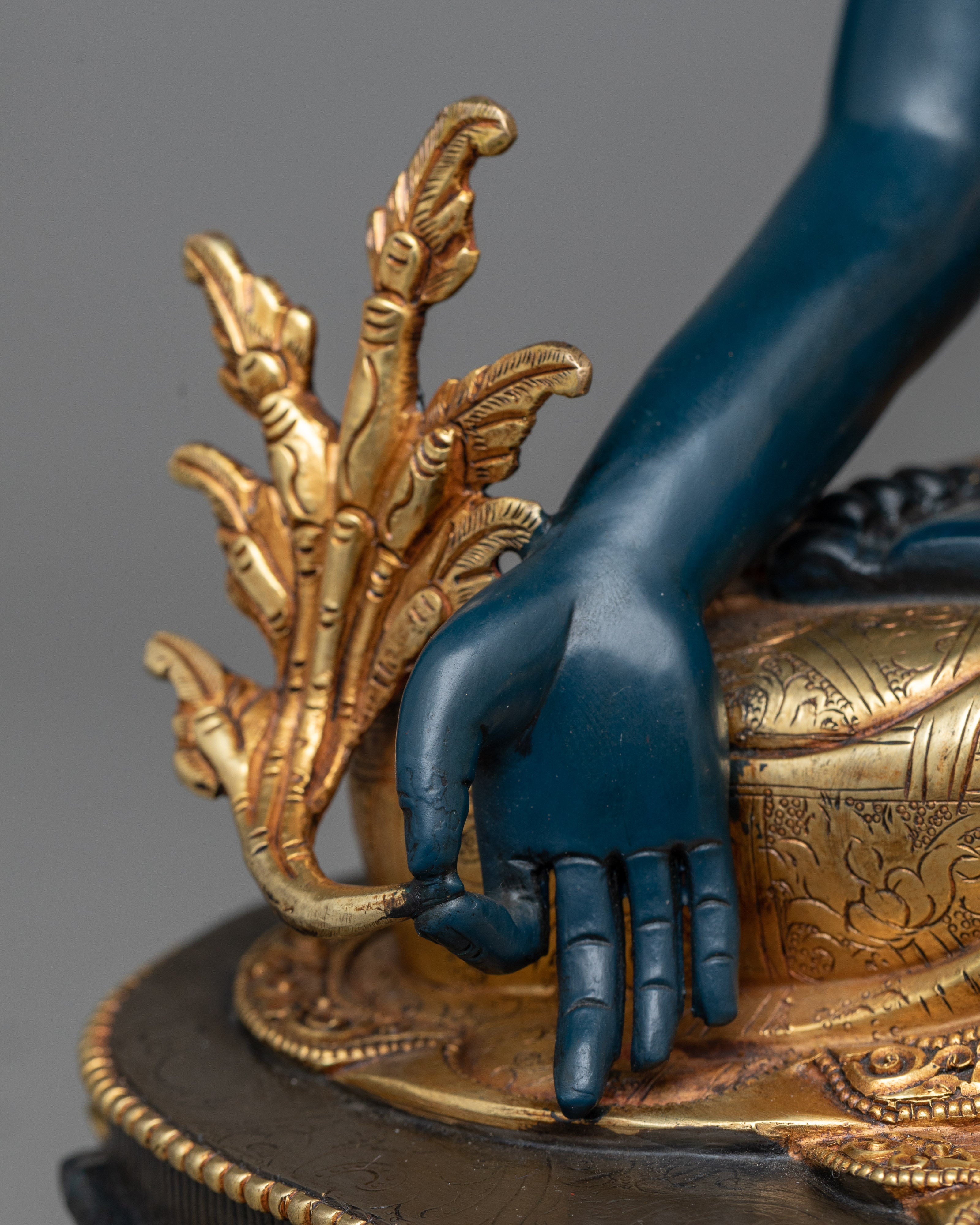 Blue Medicine Buddha Statuette | The Healer of Suffering