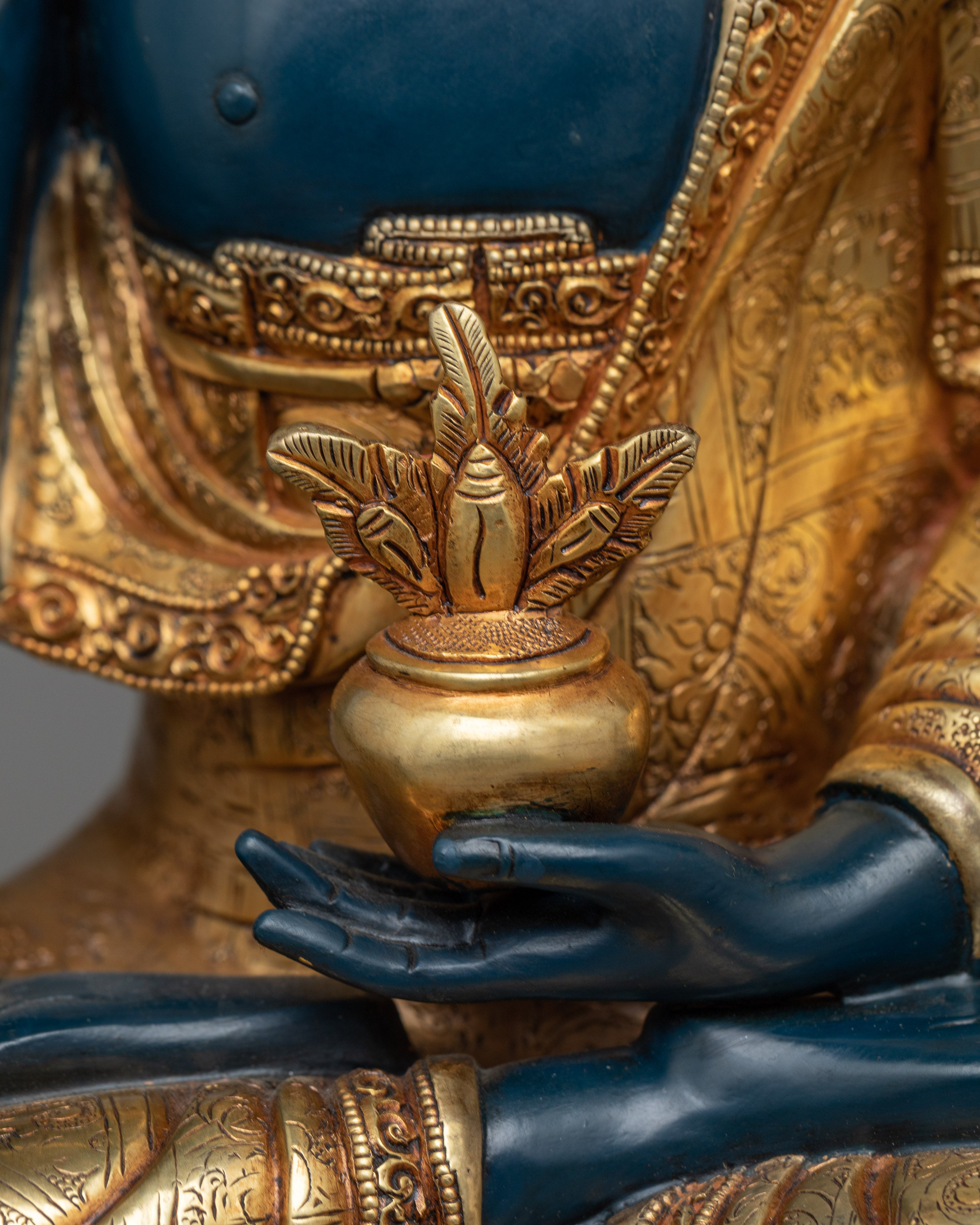 Blue Medicine Buddha Statuette | The Healer of Suffering