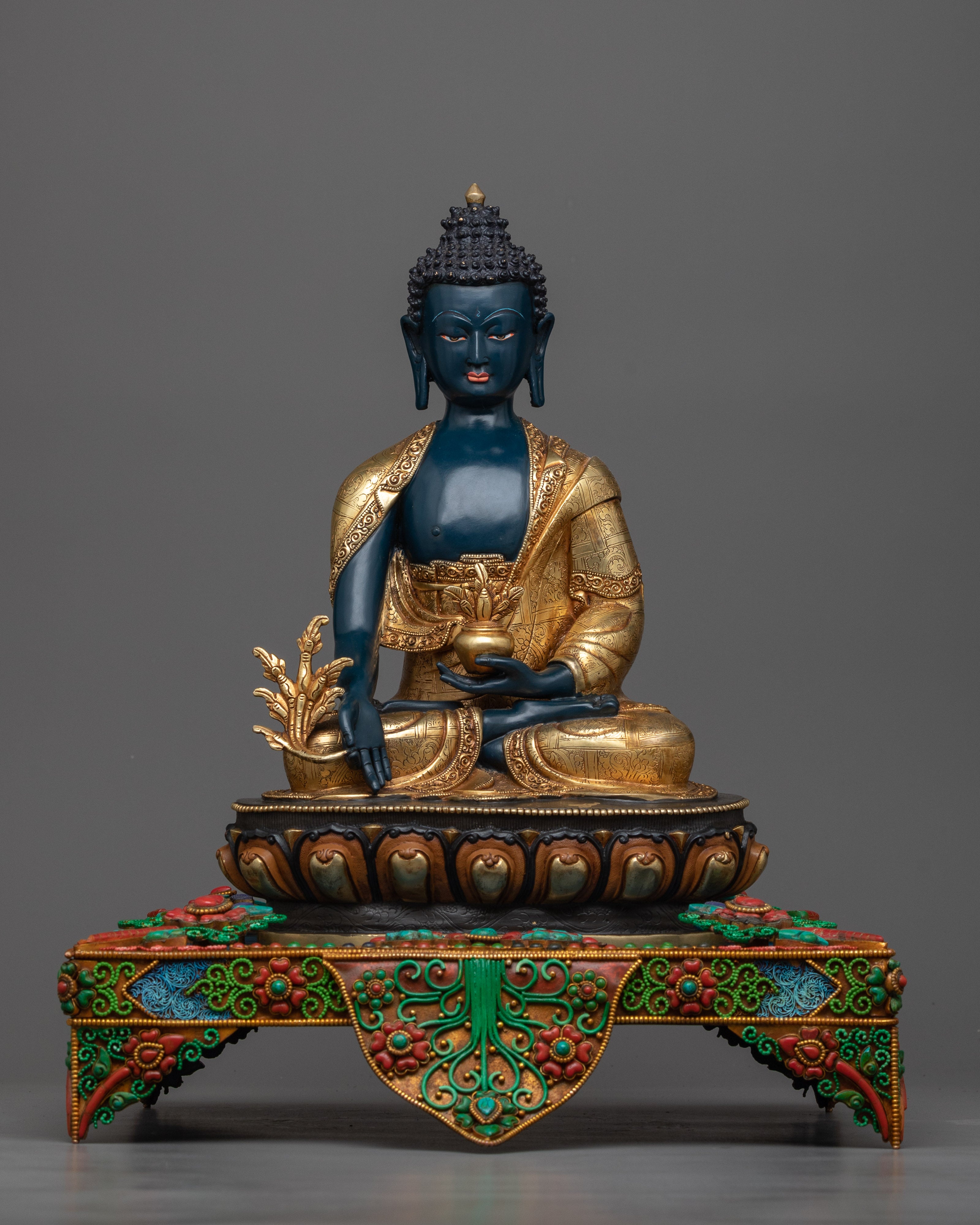 blue-medicine-buddha-on throne