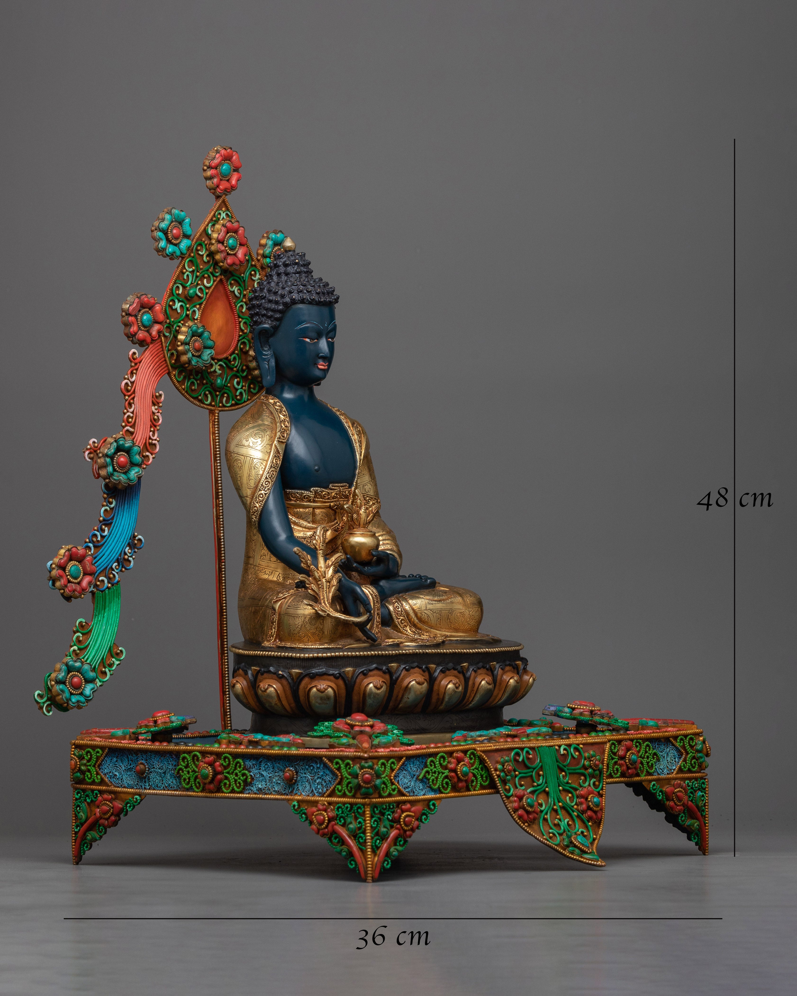 blue-medicine-buddha-on throne