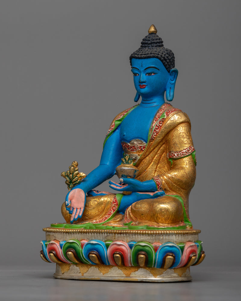 medicine-buddha-colored sculpture