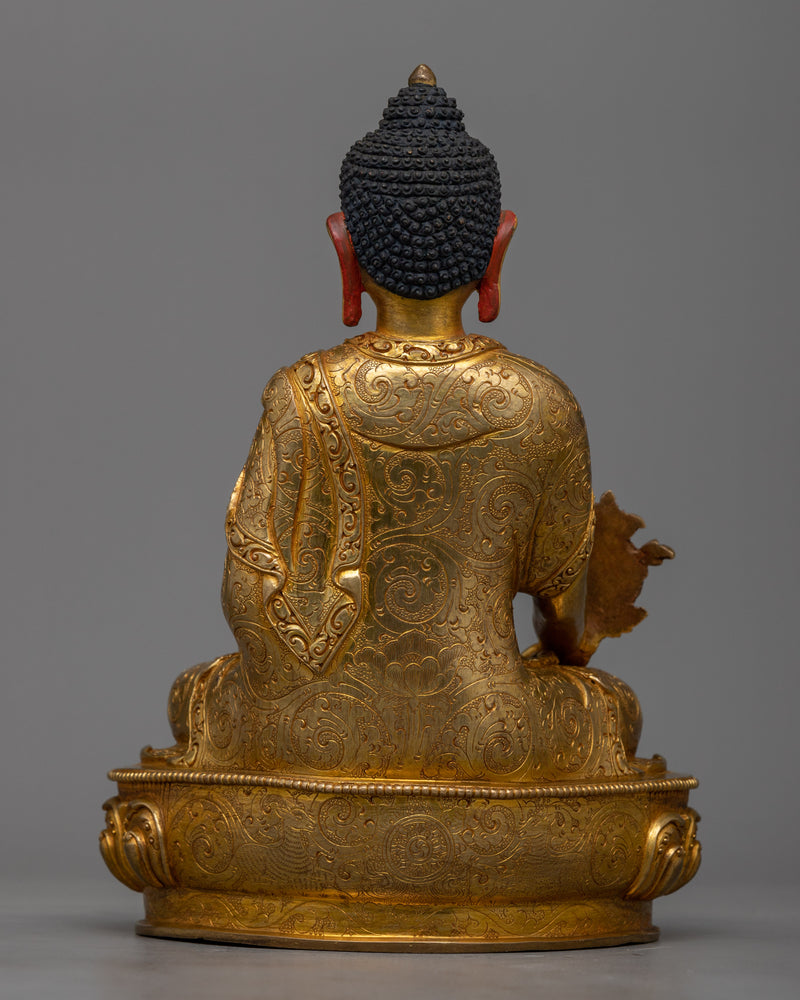 Sangay Menla Copper Sculpture | 24K Gold Electroplated Sculpture