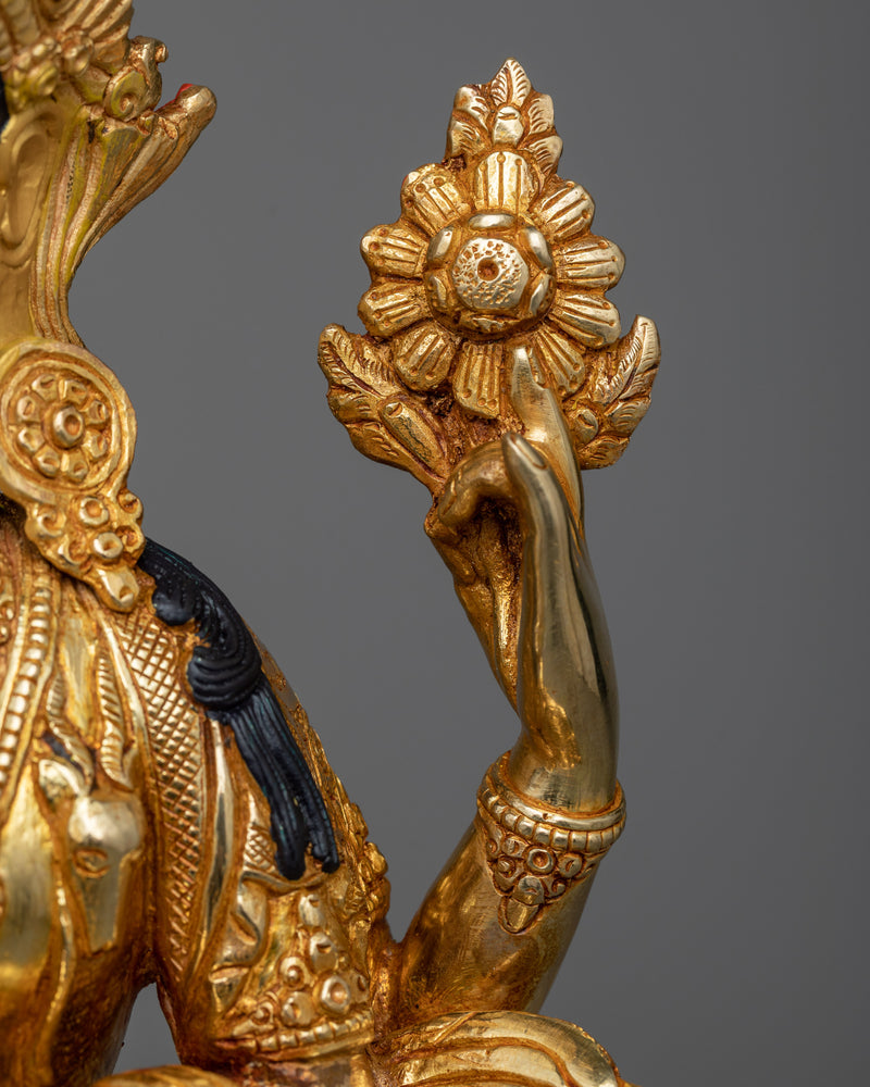 Chenrezig: The Bodhisattva of Compassion | 24K Gold Gilded Statue