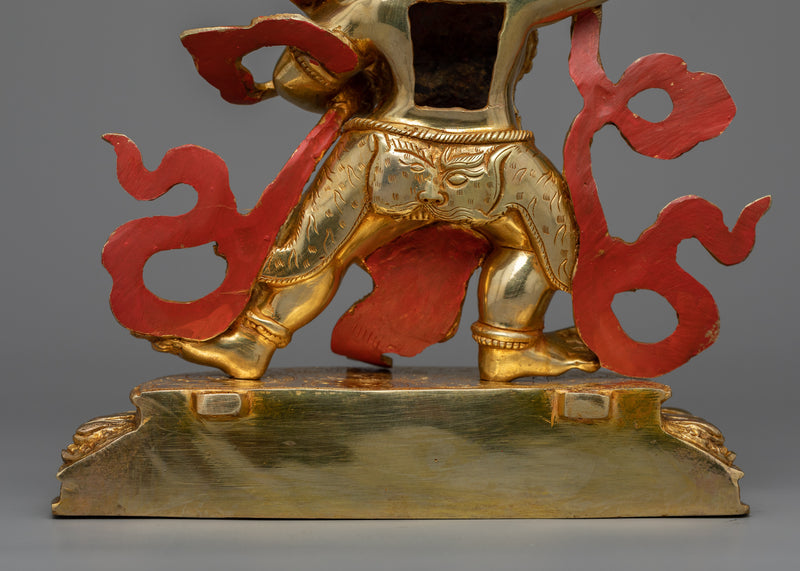 Vajrapani Bodhisattva Gilt Sculpture | The Protector of the Buddha