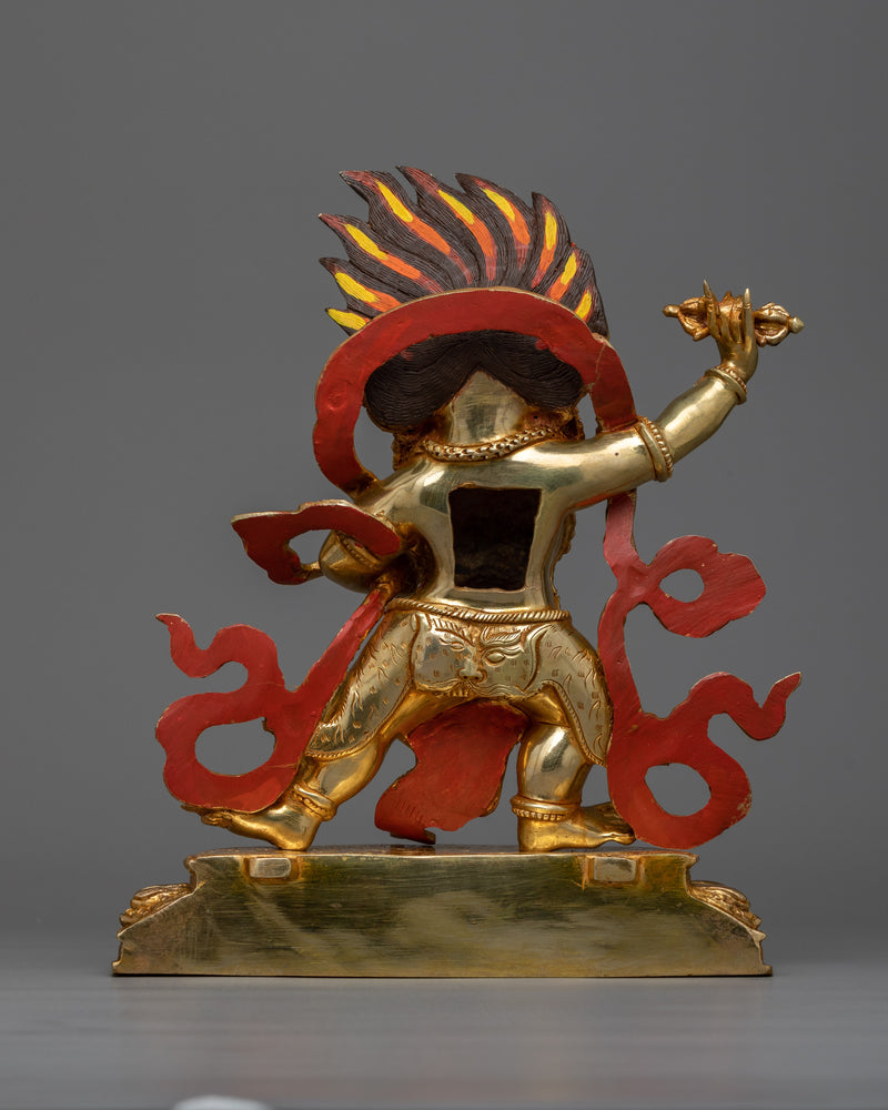 Vajrapani Bodhisattva Gilt Sculpture | The Protector of the Buddha