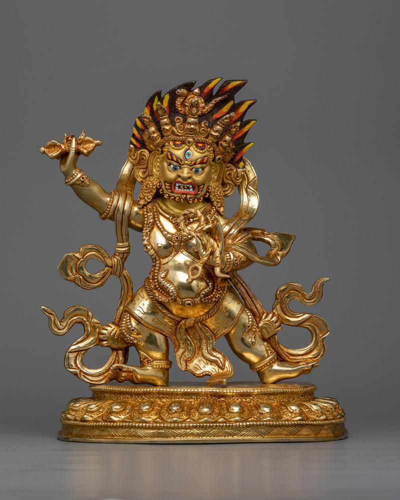 vajrapani-bodhisattva-gilt sculpture