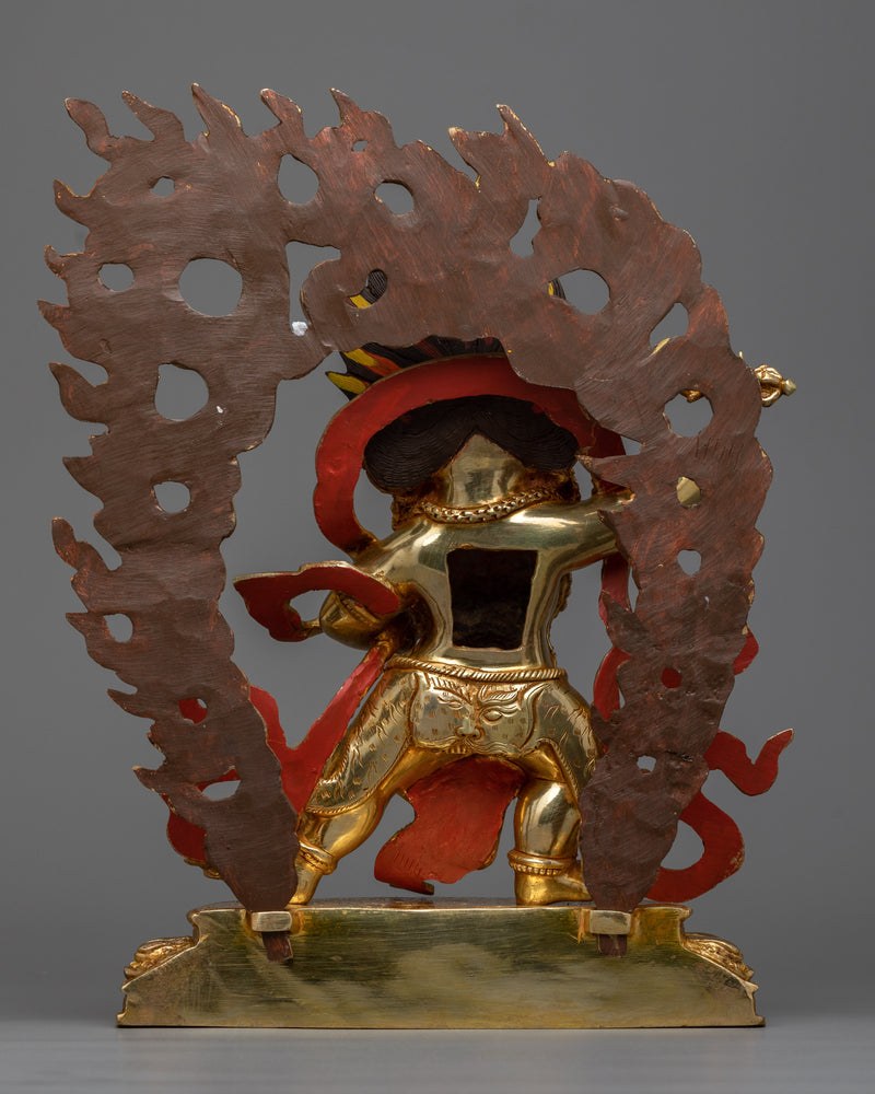 Vajrapani Bodhisattva Gilt Sculpture | The Protector of the Buddha