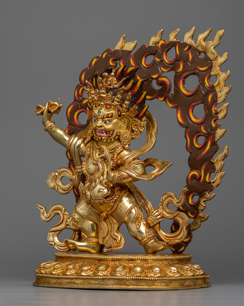 vajrapani-bodhisattva-gilt sculpture