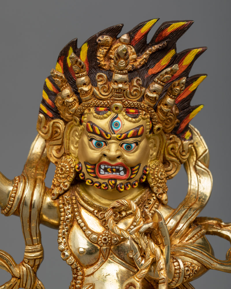 vajrapani-bodhisattva-gilt sculpture