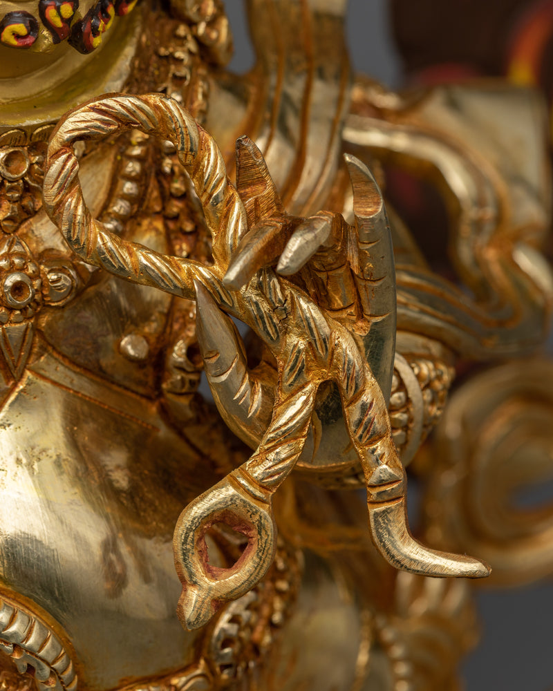 Vajrapani Bodhisattva Gilt Sculpture | The Protector of the Buddha