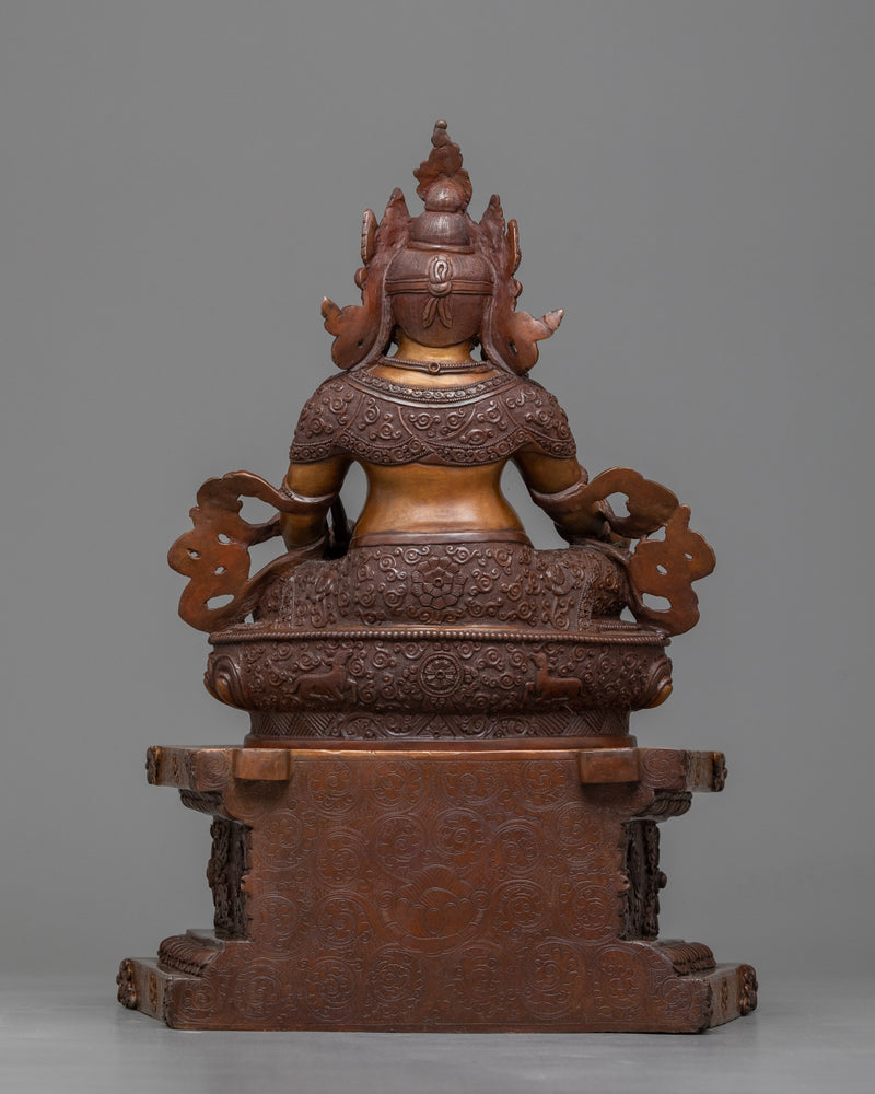 Dzambhala on Grand Throne | The Deity of Wealth and Prosperity