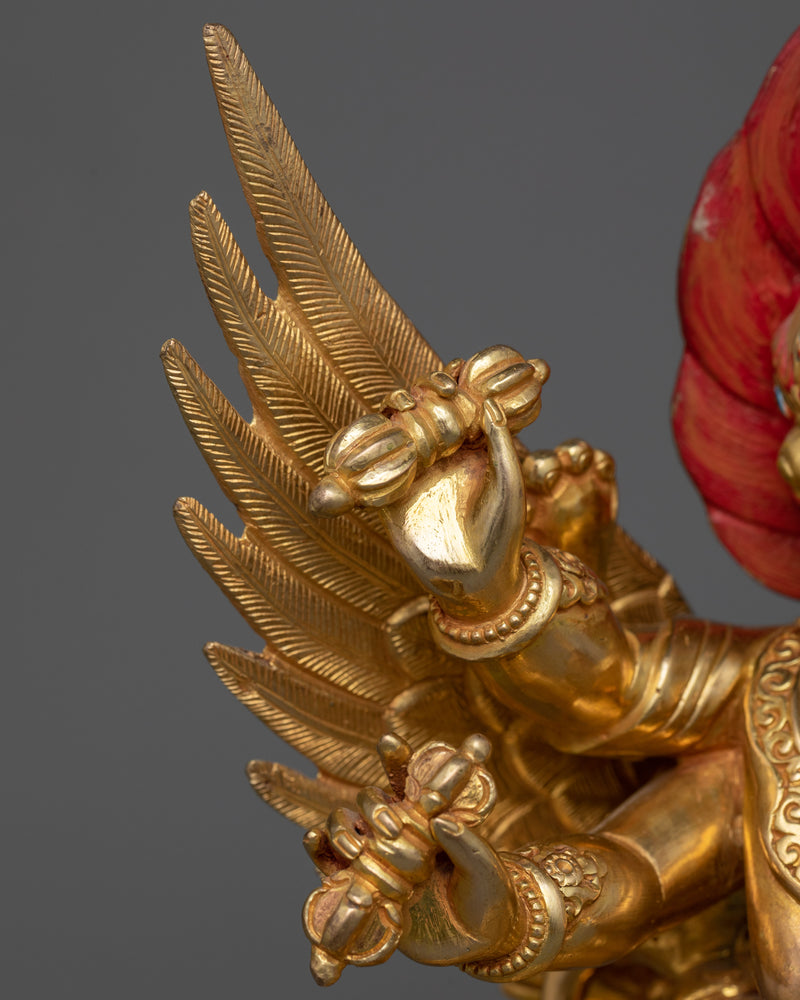 Vajrakilaya Gilt Sculpture | The Deity of Spiritual Transformation