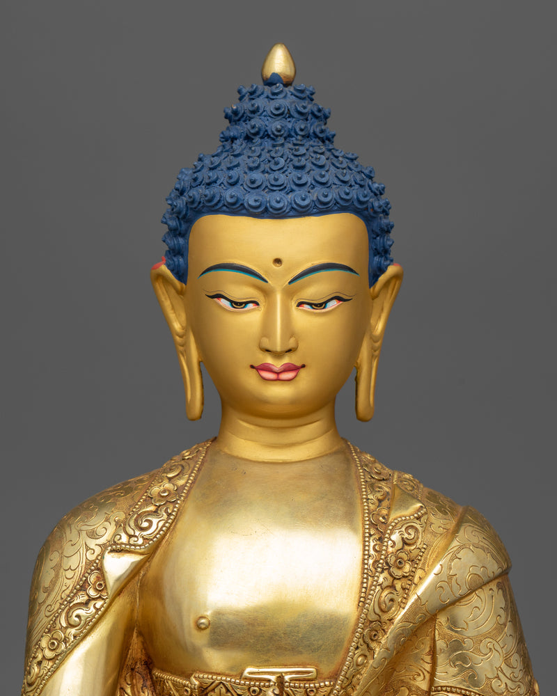 copper sculpture-of-medicine-buddha