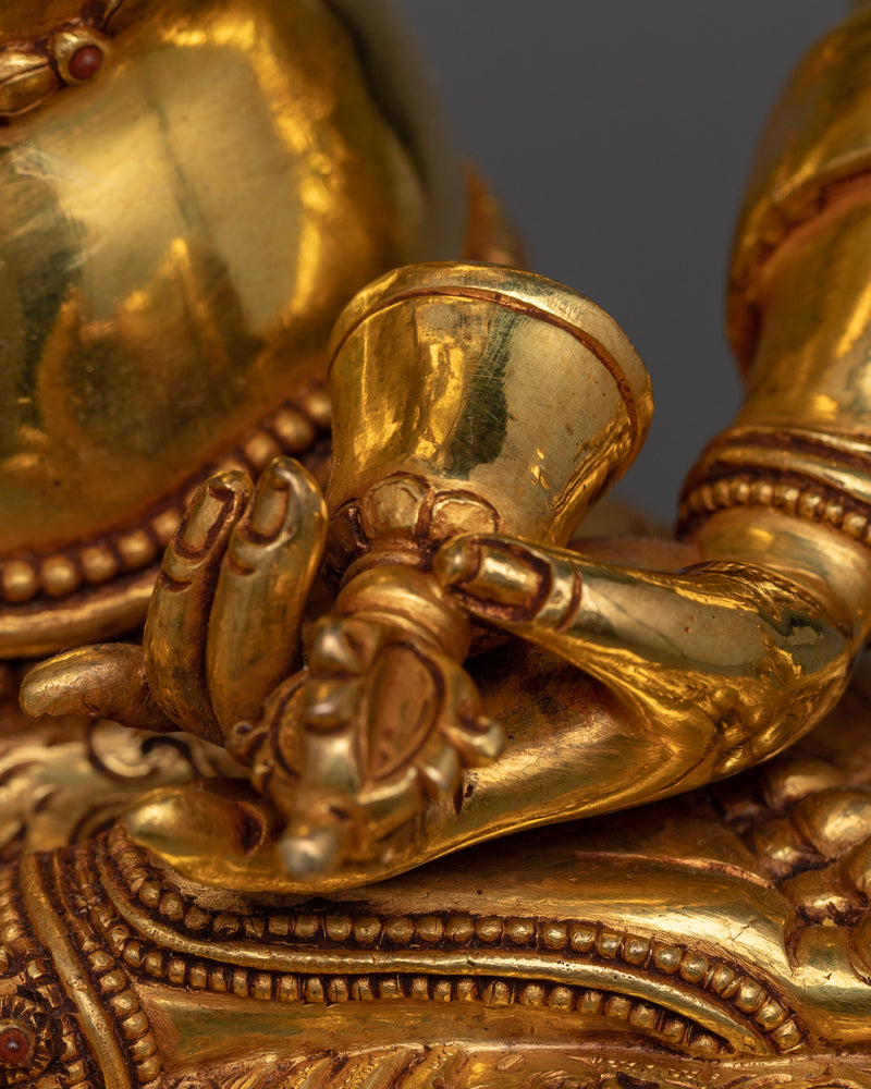 Divine Vajrasato Triple-Gilded Statue | Purity and Transformation Embodied