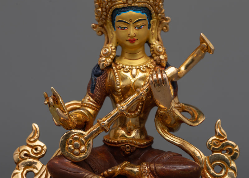 Divine Saraswati Mata Sculpture | Essence of Wisdom and Art