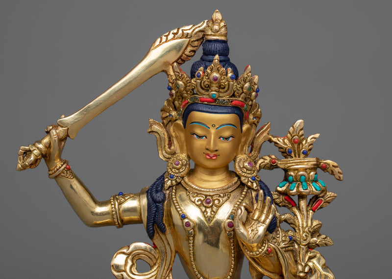 wisdom bodhisattva manjushri-sculpture