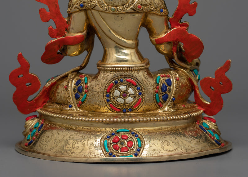 Statue of Bodhisattva Green Tara | Emblem of Active Compassion