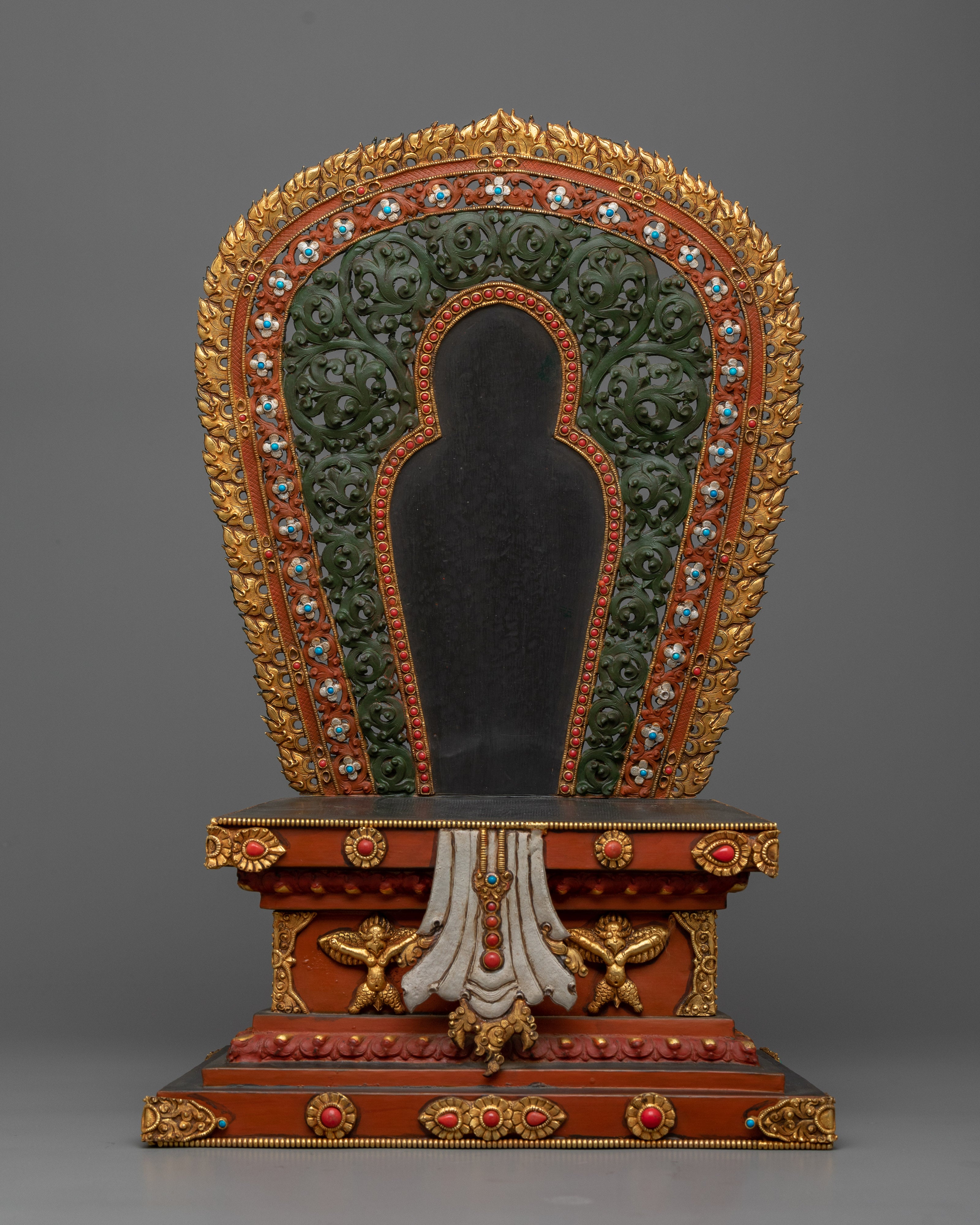 Divine Buddha Shakyamuni on Throne | Illumination of the Dharma